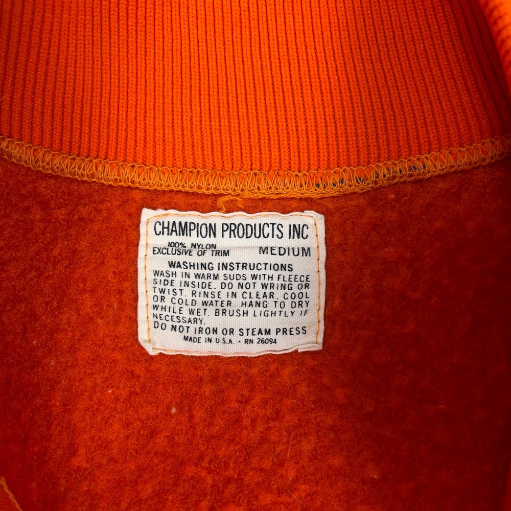 VTG 60s Champion Texas Tech University Varsity Jacket Mens M Orange College USA - Picture 2 of 6